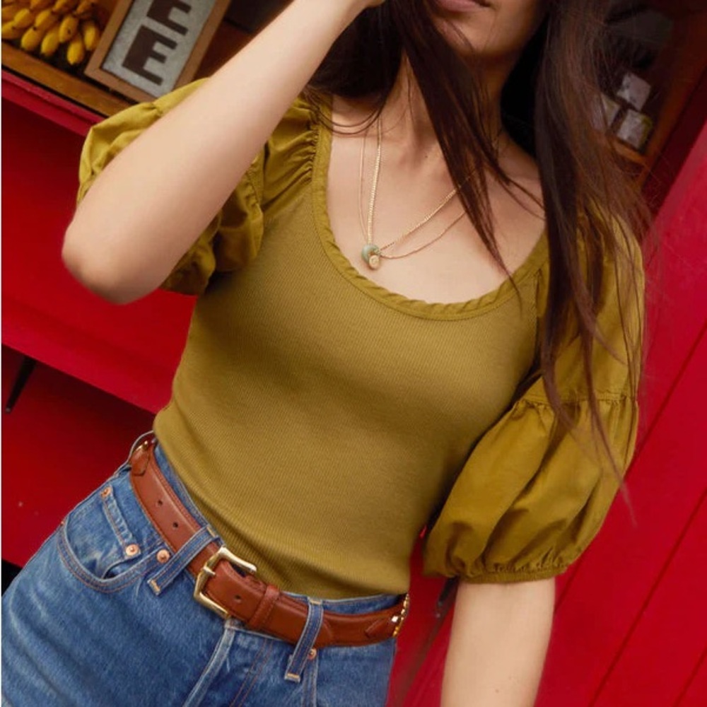 Nation LTD Sonora Puff Sleeve Top